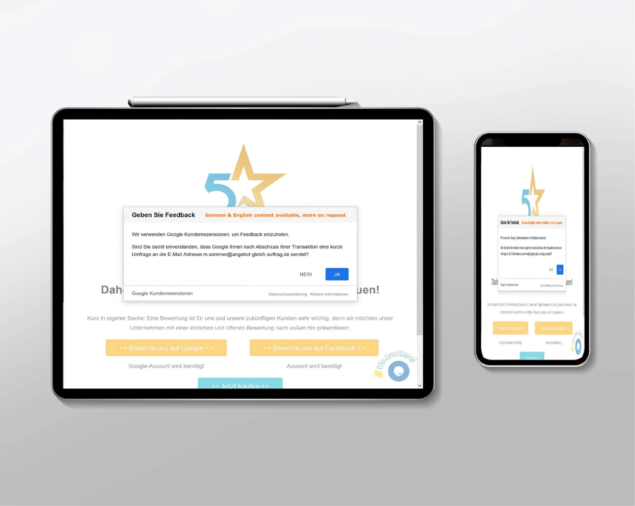 5 Stars Rating Funnel — Reputation Booster Showcase | AR Webcrafts