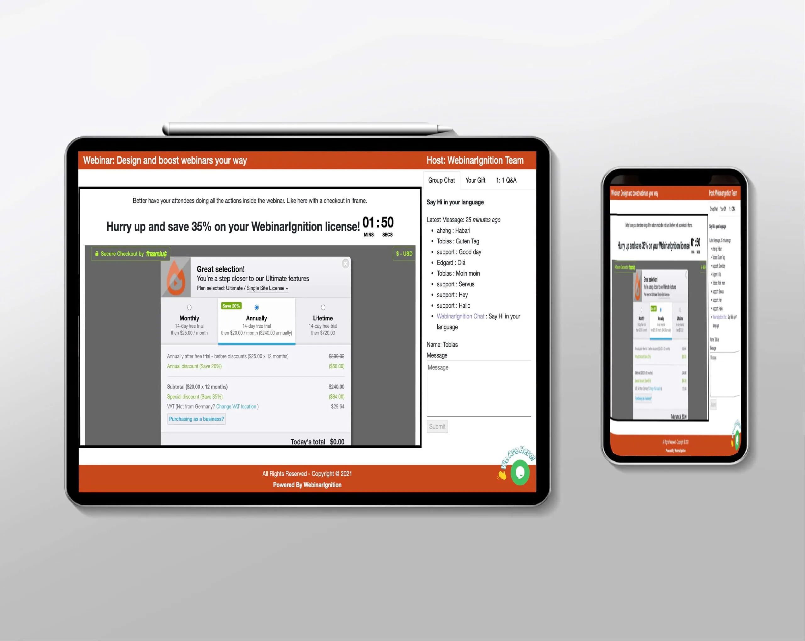 WebinarIgnition — Interactive Webinar Funnel Showcase | AR Webcrafts