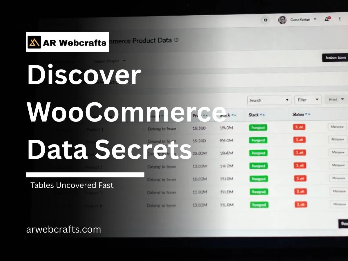 How to Check WooCommerce Product Data Table